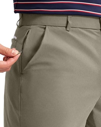 Men's Golf Shorts 7"/ 9"/ 11" Inseam with 5 Pockets Lightweight Stretch Quick Dry Casual Dress Hybrid Short for Men view 4