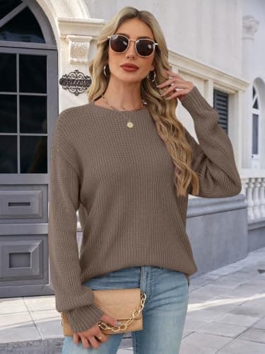 Lylinan Womens Sweaters Long Sleeve Sweatshirts for Women Fall Fashion Tops Trendy Outfits Laides Tunics S-XXL view 6