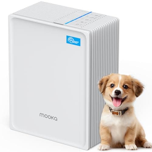 Air Purifiers for Home Large Room Up to 1300 Ft², MOOKA HEPA Air Purifier for Home Pets with Washable Pre-Filter, Fragrance, Air Cleaner for Pet Hair Odor in Bedroom, Dorm Room, Office, White — image 1