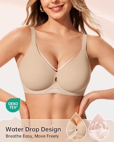 LetsJoli Wireless Bras for Women No Underwire Jelly Bras Seamless Push Up Full Coverage Bralettes Comfortable Everyday Bra view 2