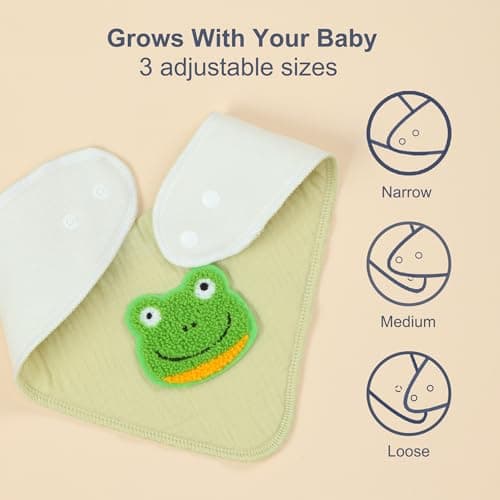 Muslin Baby Bibs 12 Pack, Baby Bandana Drool Bibs for Unisex Boys Girls, Soft Absorbent for Teething & Drooling view 3