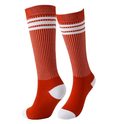 NEVSNEV Knee High Tube Socks Comfortable and Breathable with Triple Stripes for Boys view 6