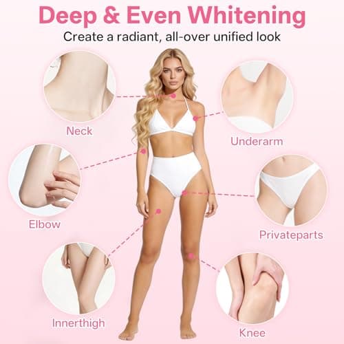 Skin Lightening Cream for Intimate Areas with Arbutin, Tranexamic Acid, Niacinamide, Vitamin C Brightening Cream Dark Spot Remover for Underarm, Knees, Elbows, Inner Thigh, Bikini Area (1fl.oz) view 6