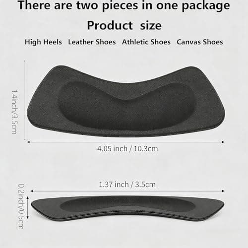 BvnzunTrs 6 Pairs Heel Cushion Pads for Shoes Suitable for Loose Shoes Heel Grips Liner Slippage Control Breathable for Men Women Anti-Slip Fillers Heel Protectors Blisters Friction Pain(Beige+Black) view 7