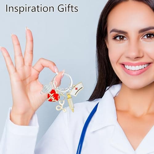 ownmysty Nurse Gifts for Women Keychain, Nurse Appreciation Gifts Accessories for Work Nursing Nurses Week Gift view 4