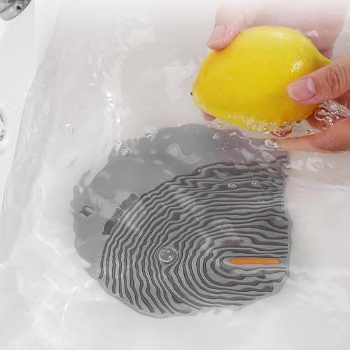 2PCS Silicone Drain Cover - 6.1''*5.5'' Bathtub Drain Stopper Bathroom Bath Tub Drain Hair Stopper, Bathtub Drain Plug, Universal Flat Suction Shower Bathtub Drain Cover, Kitchen, Laundry Accessories view 2