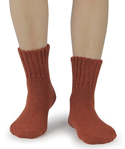 BenSorts Women's Winter Boots Socks Thick Warm Cozy Crew Socks Solid Color Gifts view 2