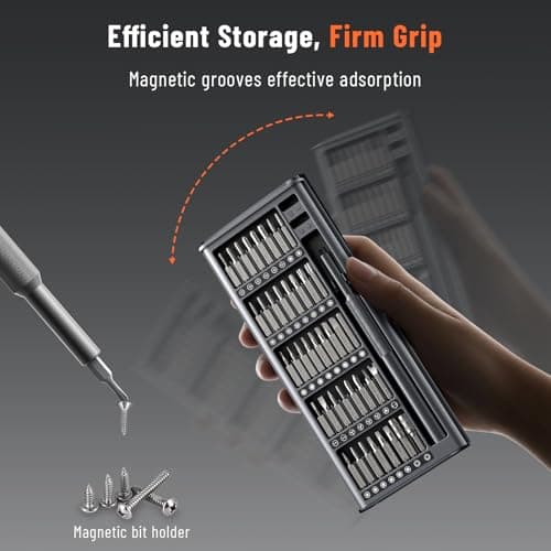 KATERK 42-in-1 Mini Screwdriver Set - Precision Small Magnetic Screwdriver Set Repair Tool Kit for Phone, Computer, Watch, Laptop, Macbook, Ring Doorbell, Eyeglass, Electronic, Screw Driver view 6