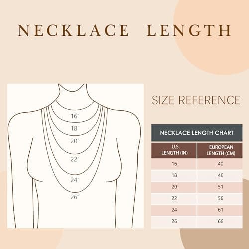 BAYLAY Gold Chain Necklace for Women - 18K Gold Plated Necklace Chain Dainty Gold Necklace for Women Gold Chain Gold Necklace Gold Jewelry Gifts Size 16/18/20/22/24/26 Inch view 6