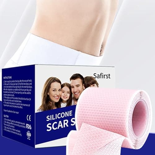 Silicone Scar Sheets 1.6"x39.4" Roll-1M Scars Removal Treatment Medical Grade Silicone Scar Tape for Skin Resuable Strip for Tummy Tuck,Incision,Keloid,C-Section,Burn,Acne Scars(pink) view 5