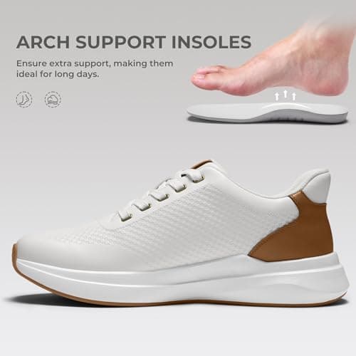 Coostar Mens Dress Sneakers Business Casual Shoes with Arch Support Orthopedic Oxfords Shoe Zapatos Casuales para Hombre view 4