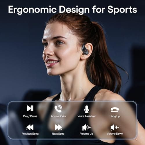 Hybrid Active Noise Cancelling Wireless Ear Buds 80 Hrs Playtime Hi-Res Stereo Quality Bluetooth Earbuds with Transparency Mode Headphones Bluetooth Earhooks ANC Earphones for Work Sports Travel view 6