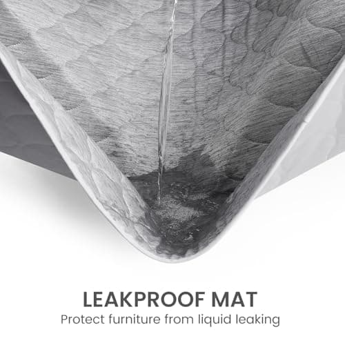 Cozy Bliss Deluxe Leakproof Cooling Blanket for Small Dogs Q-Max 0.5, Soft & Durable Washable Pet Cooling Mat for Hot Weather, Livingroom, Pet Throw & Couch Protector for Cats, Silver Grey, 25"x35" view 6