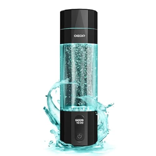 OEOP Upgrade Hydrogen Water Bottle - 6400PPB Hydrogen Water Generator, SPE/PEM Certified, 7oz Portable Hydro Water Machine, Perfect for Gym/Travel/Office & Gifts for Friends/Family view 1