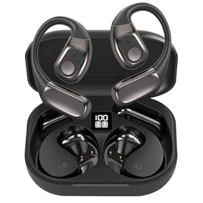 AI Translation Earbuds Real Time, 3-in-1 Translator Earbuds 164 Languages & Accents, Audifonos Traductores Inglés Español,Open Ear Wireless Headphones with Charging Case fit iOS & Android Black