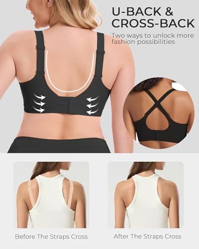 Gailife Scalloped Lift Bras Women Soft Jelly Push Up Wireless Bra Supportive V Neck No Underwire Seamless Tshirt Bralettes view 3