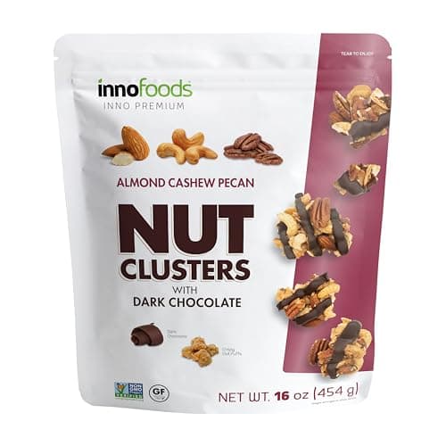 InnoFoods Dark Chocolate Nut Clusters, Gluten Free, Non-GMO, 3 Pack, 16 oz Each — image 1