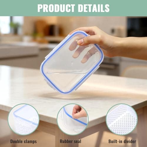 Zmxiabo 3 PCS Fruit Storage Containers for Fridge Food Berry Storage Container Set with Removable Strainer Lid Berries Container for Fridge BPA-Free Plastic Crisper for Long-Term Freshness view 4