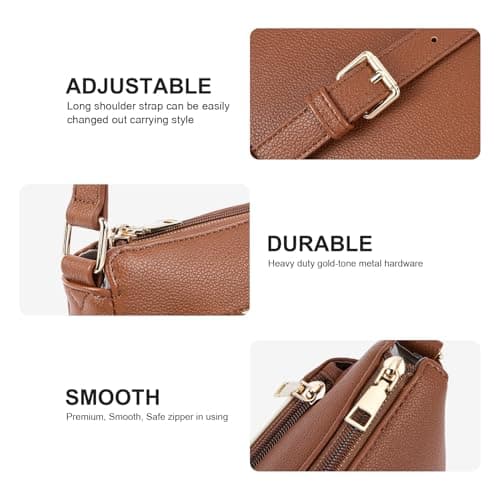 Telena Crossbody Bags for Women, Leather Cross body Purse With Adjustable Strap view 4