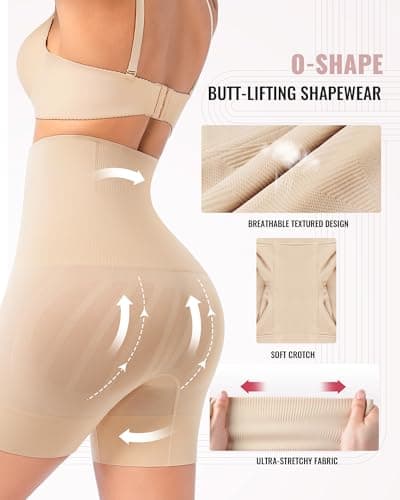 ForeverShaper Tummy Control Shapewear for Women Seamless High Waist Shaper Shorts Butt Lifting Thighs Slimmer for Under Dress view 2
