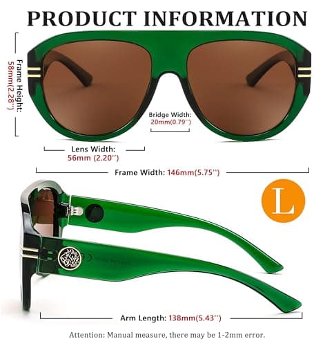 FEISEDY Retro Polarized Aviator Sunglasses for Men Women Trendy 70s Vintage Plastic Frame Sun Glasses B4150 view 5