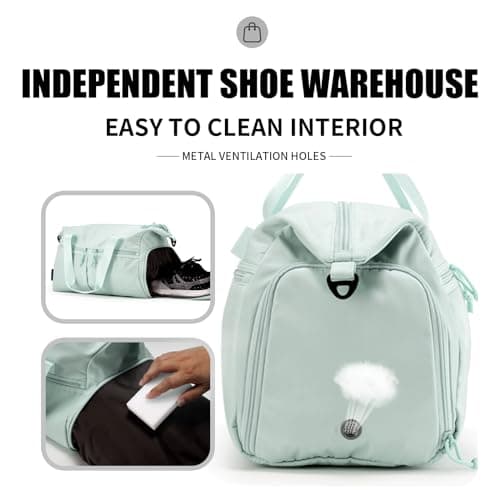 Weekender Duffel Bag with Shoe Compartment And Wet Pocket-Luggage Everyday Overnight Bag for Men and Women Travel-Carry On Gym Bag view 2