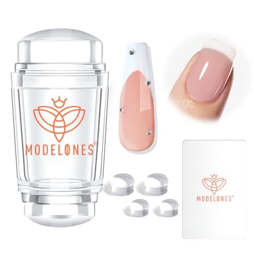 modelones French Tip Tool- 6 Pcs Nail Stamp French Manicure Kit Suitable for DIY Together with Gel Nail Polish Art Tips Printing Tool Kit — image 1