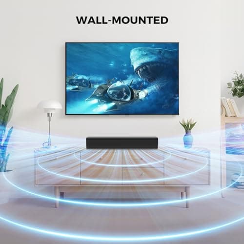 MZEIBO Sound Bar, 50W Soundbar for Smart TV Bluetooth 5.3 Speaker 17Inch with ARC/Optical/AUX Connection Surround for Home Theater Audio TV/PC/Gaming/Projectors view 3