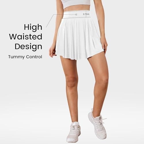 SEAJOJO Tennis Skirts for Women with Shorts Pockets, High Waist Golf Skirt,Pleated Mini Skort Workout Casual view 4