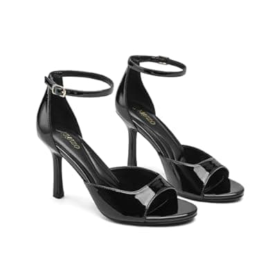 AIUZO Women's Open Toe Ankle Strap Stiletto Heeled Sandals, Dress Shoes for Wedding Bridal Party Prom