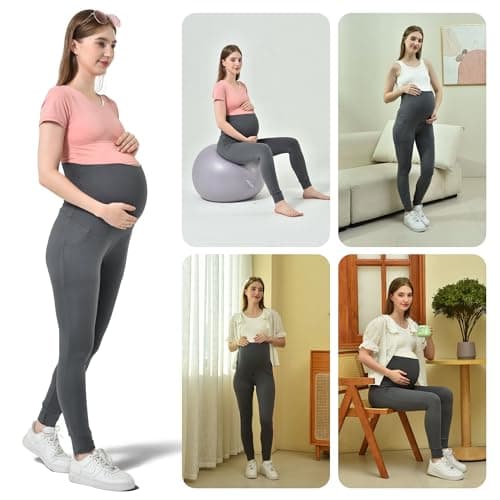 Stanpetix Maternity Joggers for Women Pregnancy Sweatpants view 2