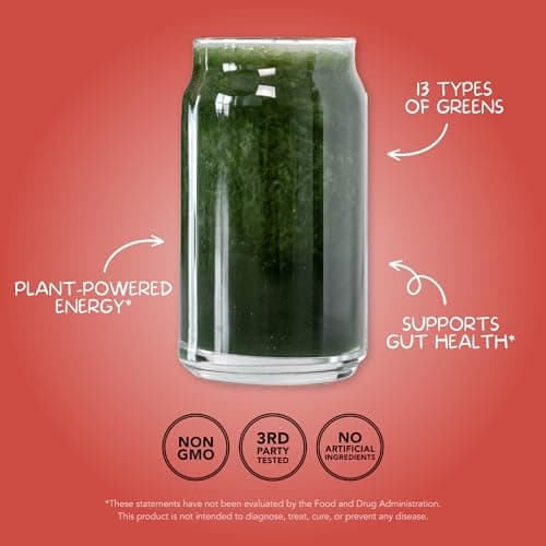 Clean Simple Eats Super Greens Powder, Peachy Greens, 30 Servings | Chlorella & Spirulina | Prebiotic Fiber | Superfoods | Gluten Free | No Artificial Ingredients | Naturally Flavored view 3