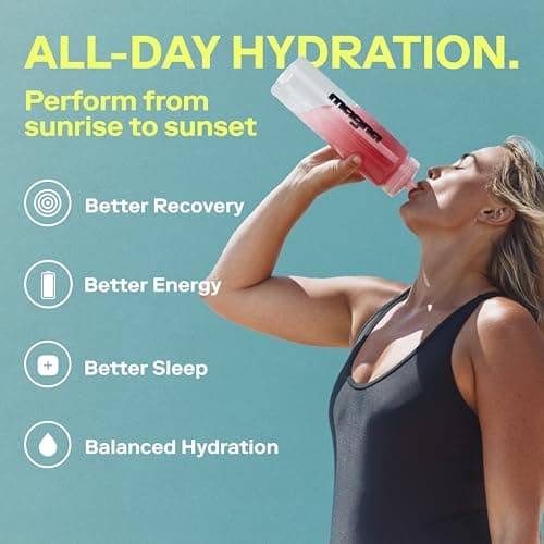 MAGNA Electrolyte Powder Drink Mix for Hydration (28 Servings, Variety) | Electrolyte powder packets support everyday hydration; Flavors: Iced Tea Lemonade, Blood Orange, Watermelon-Lime, Lemon Lime view 4