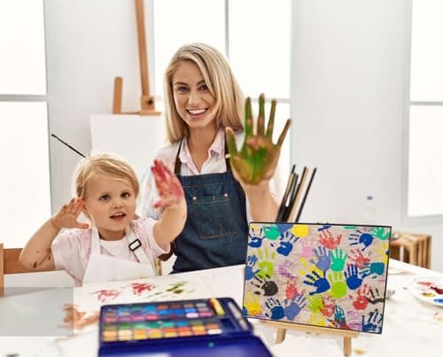 11 in Easel Stand for Painting, Canvases, Art, Crafts, Tabletop Easels, Small Table Top Paint Station for Kids Adults, Portable Display Photo Picture Sign Holder(4 Pack) view 2