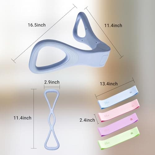 Brobantle Home Pilates Essential Kit for Women, Pilates Equipment Set with Pelvic Floor Trainer, Resistance Bands for Beginners Home Workouts view 7