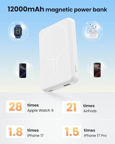 for MagSafe Power Bank 12000mAh, Magnetic Portable Charger view 3