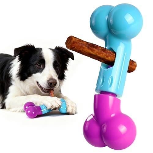 Apasiri Bully Stick Holder for Medium/Large Dogs - Anti-Choking, Prevents Swallowed Ends - Nylon Dog Chew Toy - Dishwasher Safe, Pink — image 1