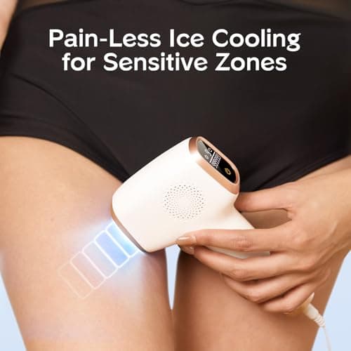 INNZA IPL Hair Removal with Ice Cooling Care Function for Women,Long-Lasting Results,999,999 Flashes Painless Hair Removal, Hair Removal Device for Armpits Legs Arms Bikini Line view 5