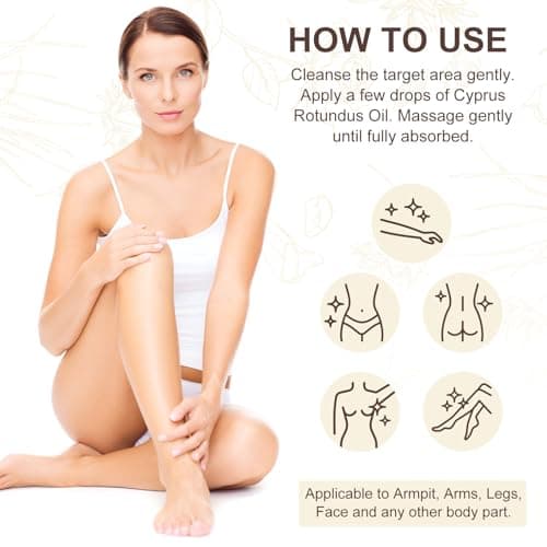 2PCS Cyperus Rotundus Oil, Natural Cyperus Rotundus Oil For Hair Removal, Reduces Unwanted Hair Growth, Moisturizes & Soothes The Skin, Suitable For All Skin Types view 7