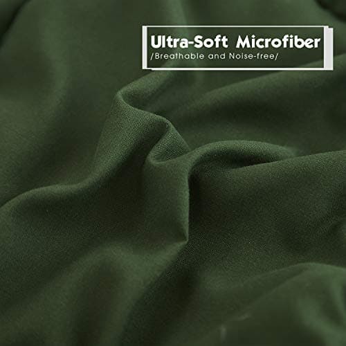 HIG 3pc Green Twin/Twin XL Comforter Set - All Season Reversible Down Alternative Bedding Comforter - Quilted Duvet Insert with Corner Tabs - Box Stitched Blanket - Breathable, Soft, Fluffy view 5