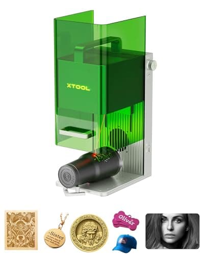 xTool F1 2-in-1 Dual Laser Engraver, Lightning Speed Portable Laser Engraving Machine, HD Laser Engraver for Jewelry, Metal, Wood, Leather