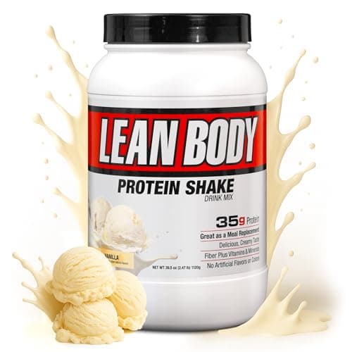 Labrada Nutrition Lean Body Hi-Protein Meal Replacement Shake, Vanilla, 2.47-Pound Tub Packaging May Vary