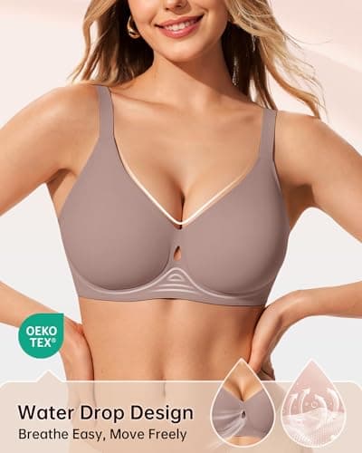 LetsJoli Wireless Bras for Women No Underwire Jelly Bras Seamless Push Up Full Coverage Bralettes Comfortable Everyday Bra view 2