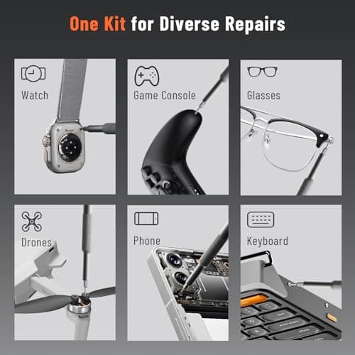 KATERK 25-in-1 Small Screwdriver Set - Precision Mini Eyeglass Repair Tool Kit with Magnetic for Glasses, Laptop, iPhone, Macbook, Computer, Watch, Xbox, Switch, Electronic, Father Day Gifts for Men view 4