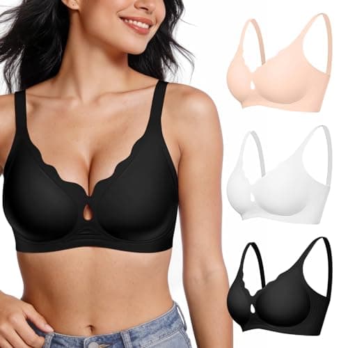 ProKloud Wireless Bras for Women Wave Push Up No Underwire Bralettes Seamless Full Coverage Support Lift Everyday Bra — image 1
