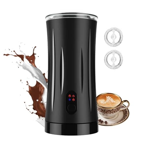 4-in-1 Milk Frother, Liksiy Milk Frother and Steamer, Auto Shut-Off Coffee Frother with Hot & Cold Foam, Quiet Design Frother Machine for Latte, Cappuccino, Macchiato