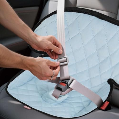 MOOB Waterproof Car Seat Protector - Potty Training Liner for Baby & Toddler, Machine Washable Piddle Pad with Anti-Slip Backing, Universal Fit for Infant Car Seat & Stroller (Grey) view 6