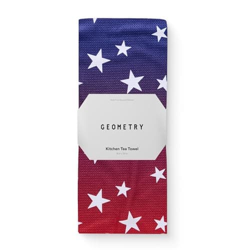 GEOMETRY Kitchen Tea Towel - Quick Dry Microfiber Cloth Dish Towels for Kitchen Drying - Premium Quick Dry Towel (Gradient Star, 1-Pack) — image 1