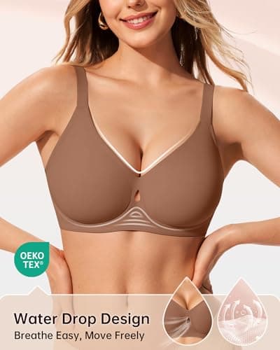 LetsJoli Wireless Bras for Women No Underwire Jelly Bras Seamless Push Up Full Coverage Bralettes Comfortable Everyday Bra view 2