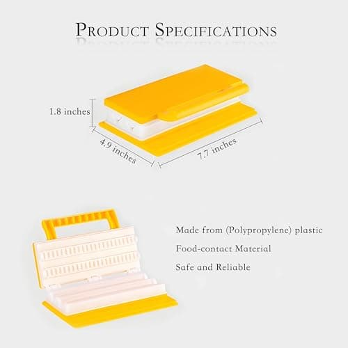 Double-Row Kebab Maker Skewering Tool with Pressure Handle – Safe BBQ Skewers for Grilling, High Efficiency Meat Skewering, Food-Grade Polypropylene Kabab Skewer Spit Kibbeh Mold view 3